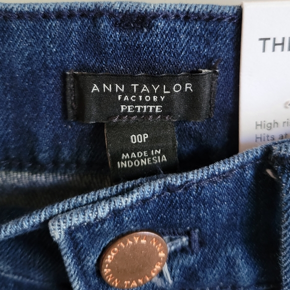 ANN TAYLOR FACTORY Nwt Skinny High Rise Jeans 00P - Picture 4 of 4